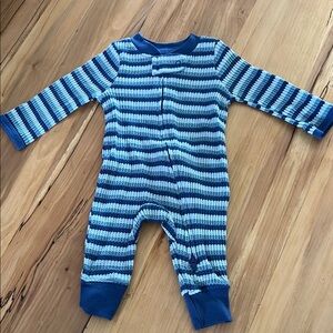 Cloud Island Blue Striped Footies